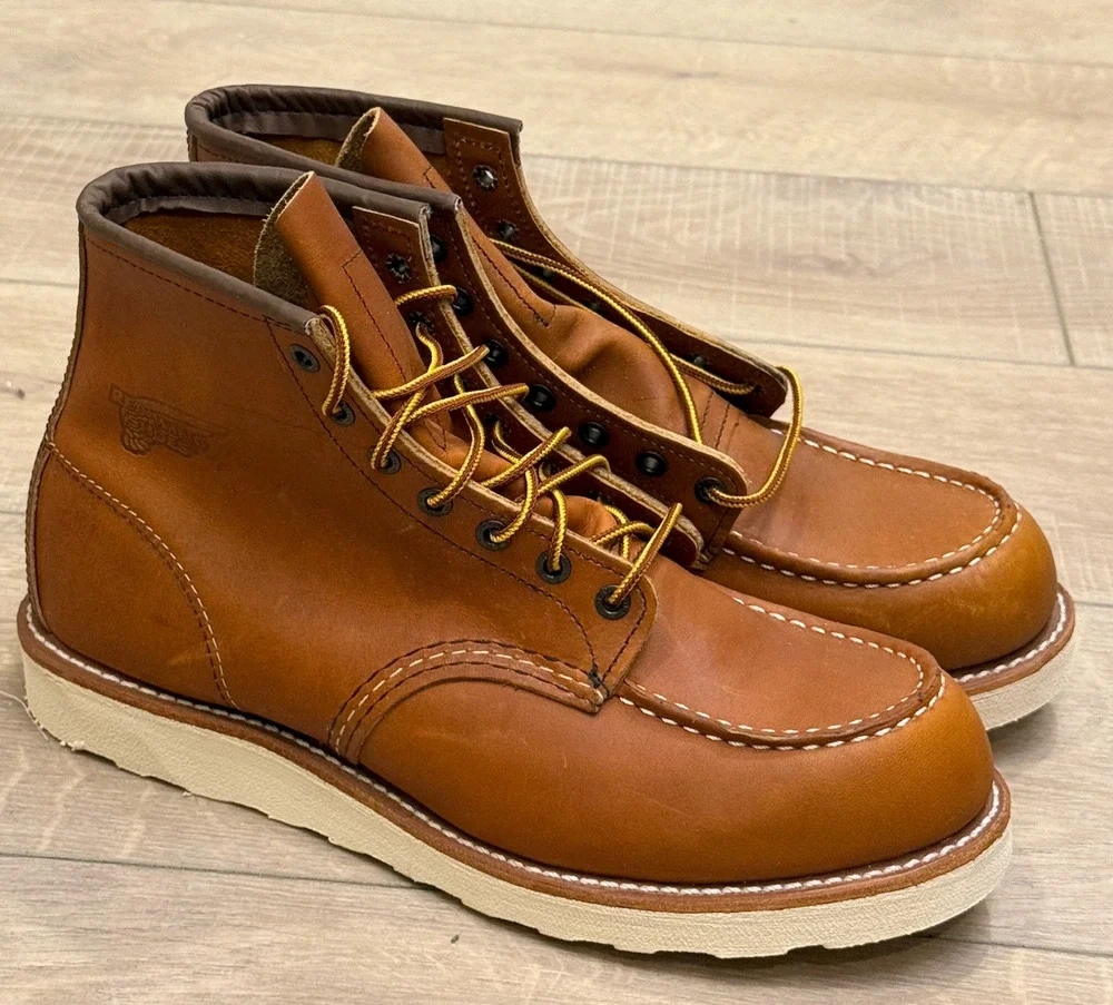 NEW RED WING 10875 TRACTION TRED MOC TOE 6-INCH SOFT TOE BOOTS SZ 10 D